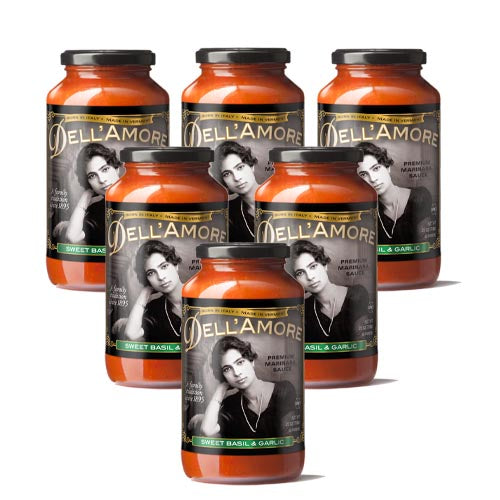 Sweet Basil & Garlic 6-Pack 24oz Jars image 0